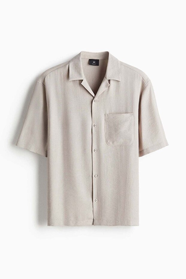 Regular Fit Crinkled resort shirt