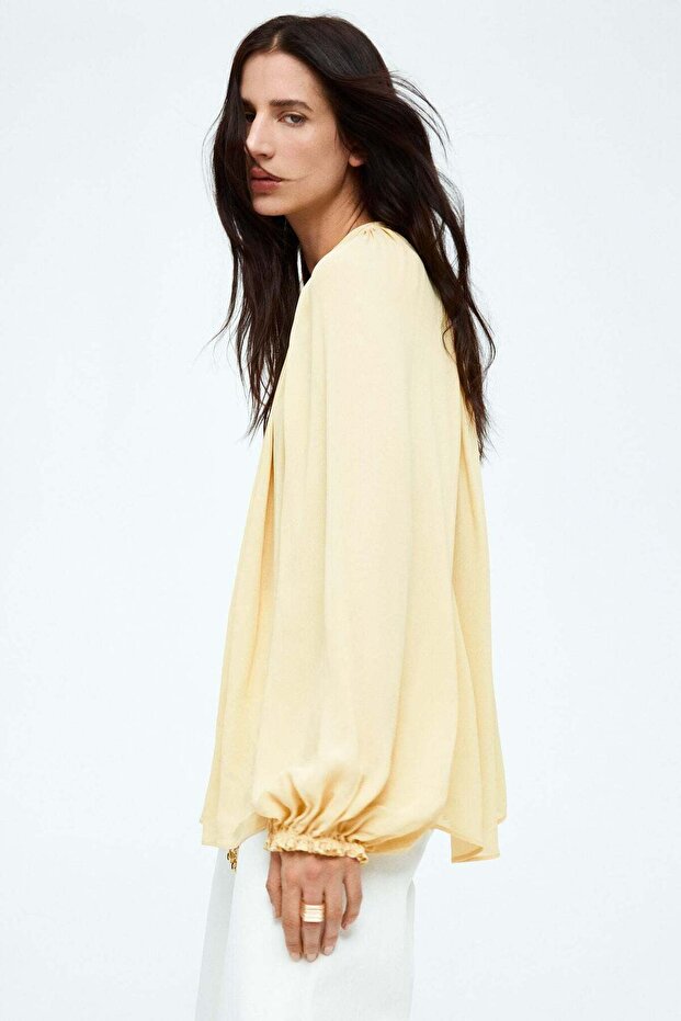 Oversized chiffon blouse - 3