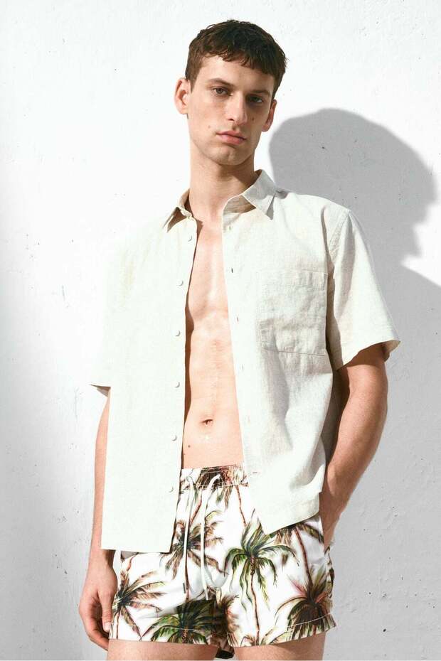 شورت سباحة منقوش - 4