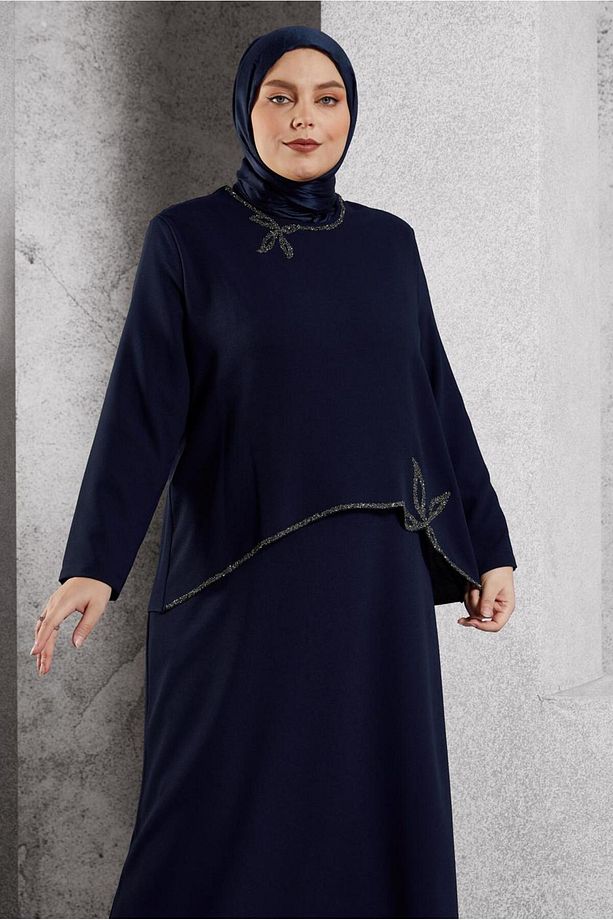 Taş Baskili Abi̇ye Elbi̇se 20622 - 2