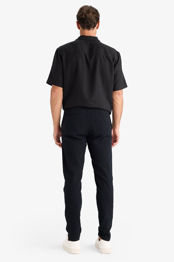 %100 Pamuk Regular Fit Normal Kesim Yazlık Dokuma Kanvas Jogger Pantolon D6260ax25sp - 6