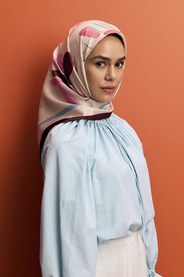 Twill İpek Eşarp Sunset - 2