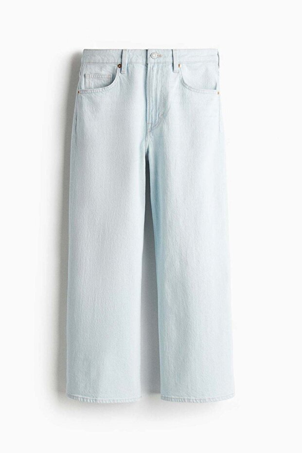 Wide High Cropped Jeans