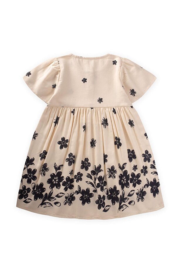 فستان ديزي منقوش لعمر 2-8 سنوات نمط ديزي أسود - 2