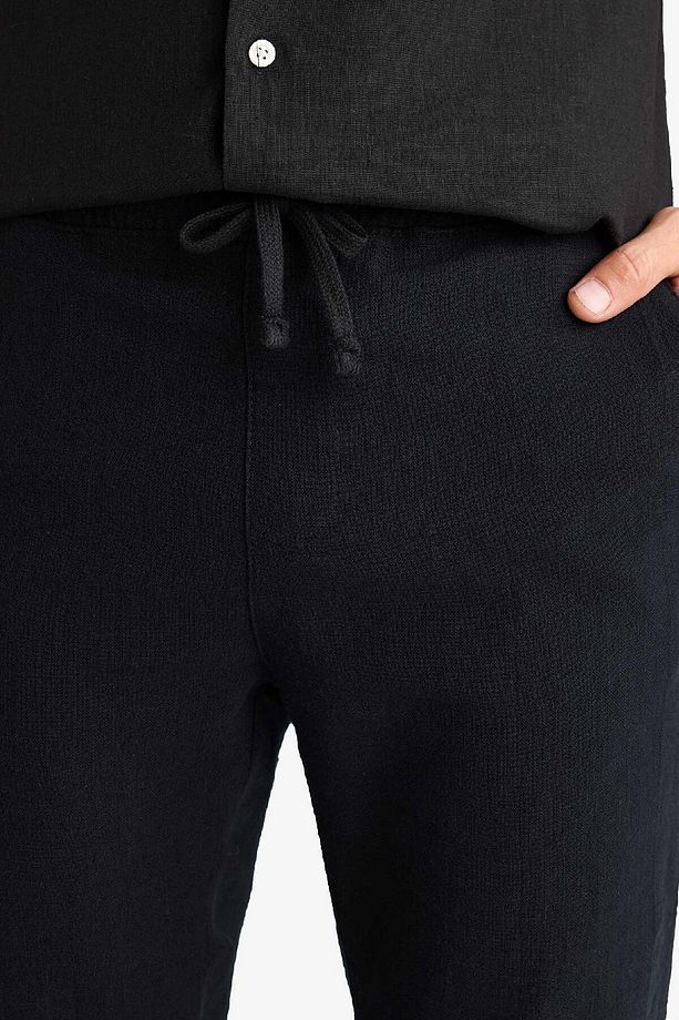 %100 Pamuk Regular Fit Normal Kesim Yazlık Dokuma Kanvas Jogger Pantolon D6260ax25sp - 5