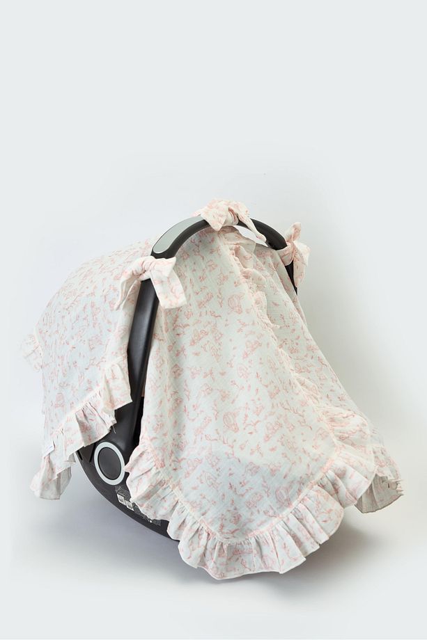 Puset Örtüsü - Touile De Jouy / Pembe - 1