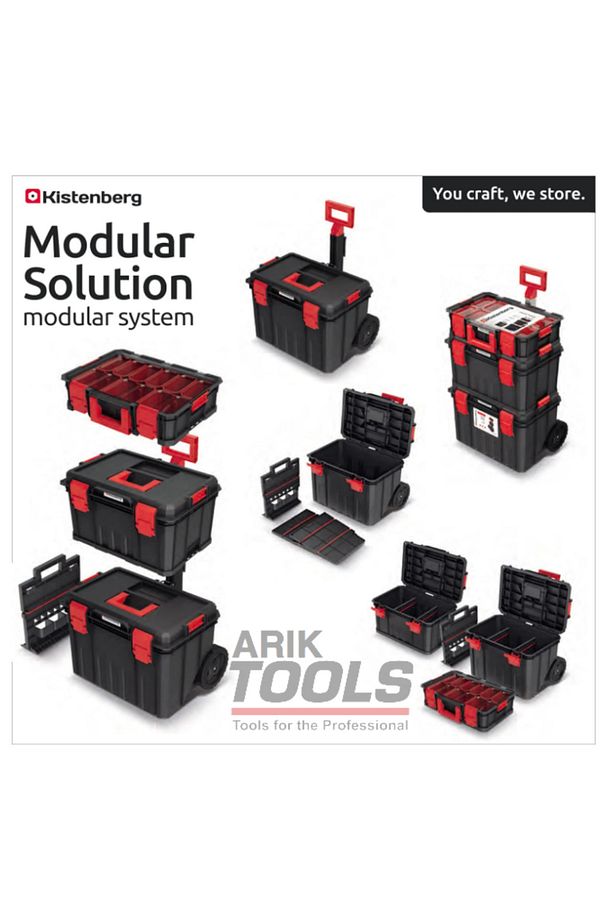 Modular Solution 3'Lü SetModüler Çözüm 3 Parçalı Tekerlekli Alet Kutusu Seti - 3
