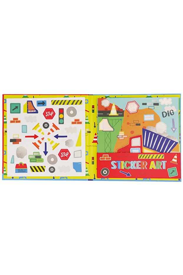 Scented Sticker Activity Book / Construction