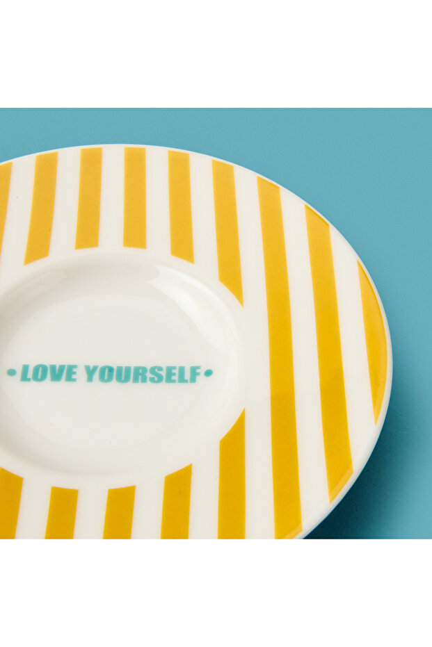 Kitchen Love Yourself Çay Tabağı - Sarı - 13 cm - 4