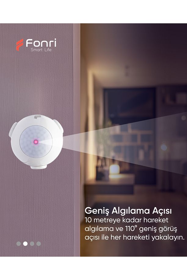 Akıllı Hareket Sensörü, Google Asistan, Siri Destekli, Uzaktan Kontrol, Tuya Destekli - 7
