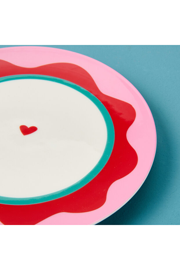 Kitchen Granny Tatlı Tabağı- Pembe / Kırmızı - 19 cm - 4