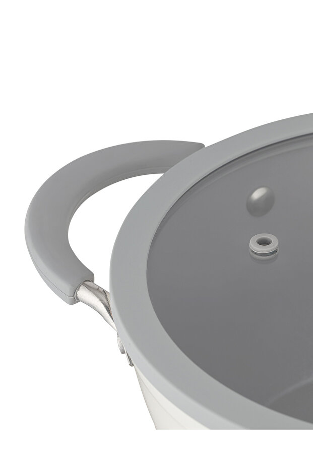 ألبوس وعاء عميق - أبيض - 22 سم - 2