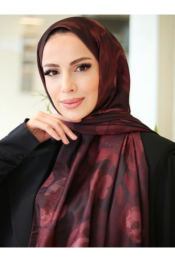 Rosa Desen İthal Pamuk Şal - 4