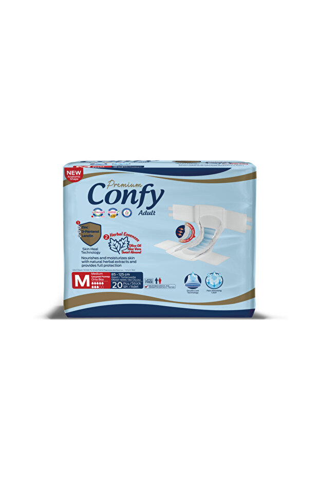 Medium Adult Diapers - Pack of 20