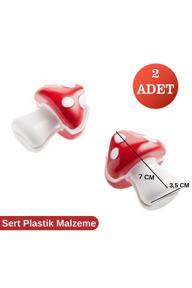 Mantar Şeklinde Poşet Klipsi 2 Adet - 6