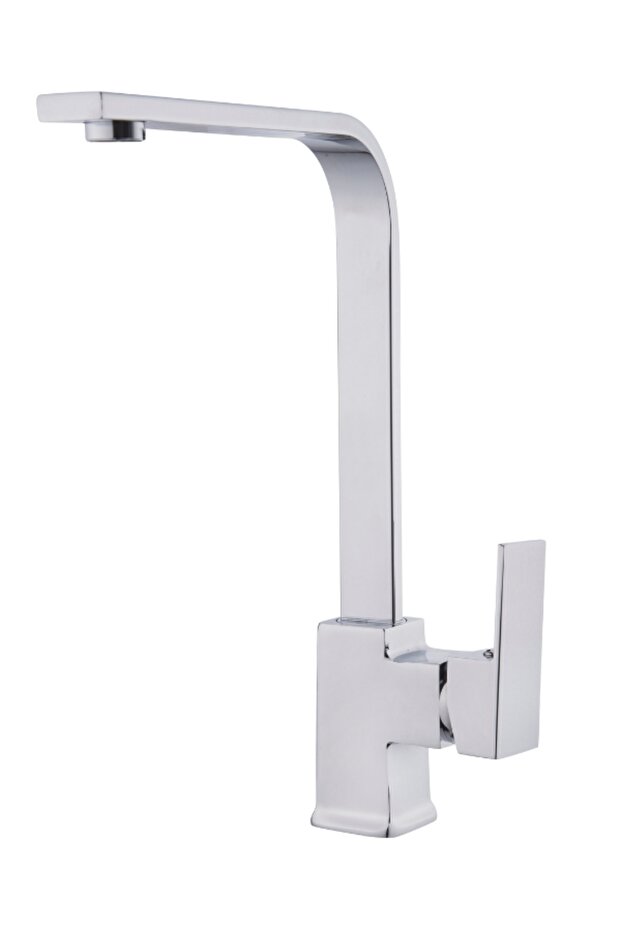 Square Chrome Kitchen Sink Faucet - 1