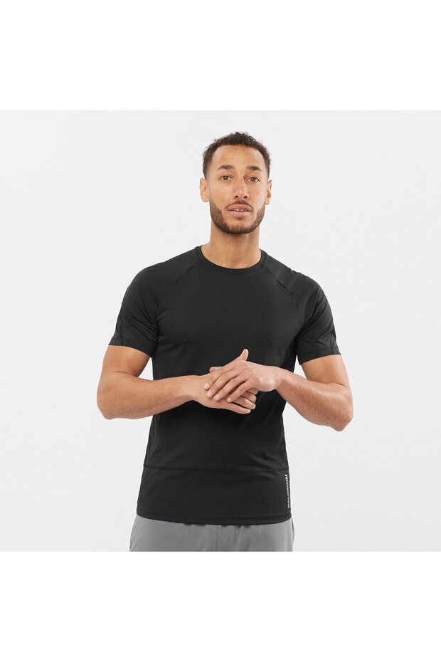 Cross Run Men's Running T-Shirt Black Lc1869400
