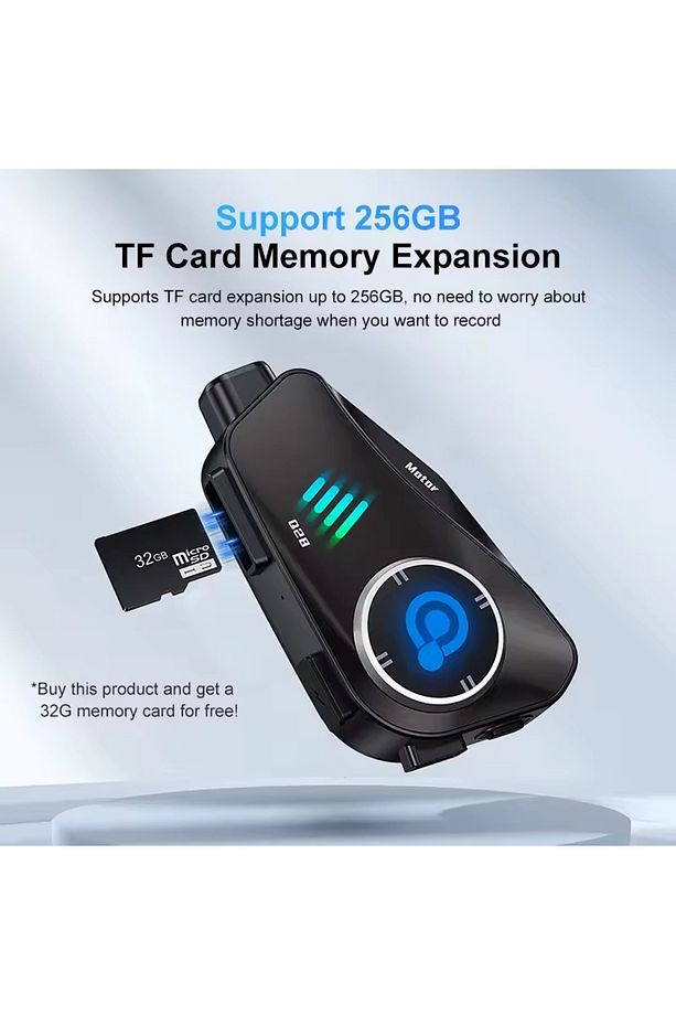 Q28 Kameralı Intercom Bluetooth Motor Kaskı Kulaklığı - 5