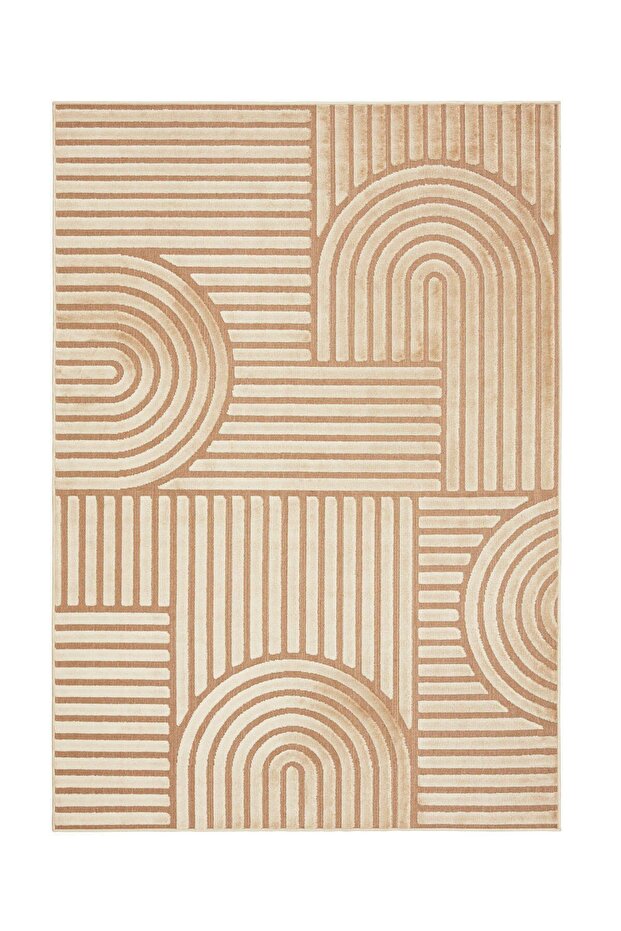 7/24 Iskandinav Thor Bej Salon Mutfak Halısı Yolluk - 2