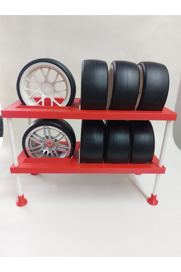 RC 1/10 Ölçekli 2 Katlı Teker Standı (Tekerler Dahil Değildir!) Rc Model Hobby - 1