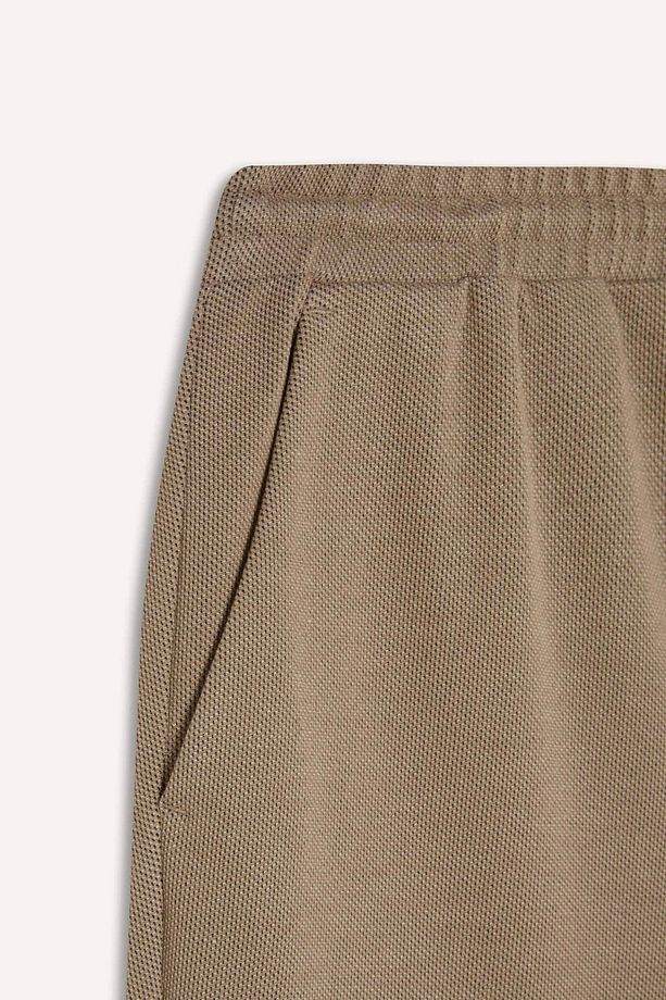 Y2651 Bej Jogger Duble Paça Yazlık Kumaş Pantolon - 8