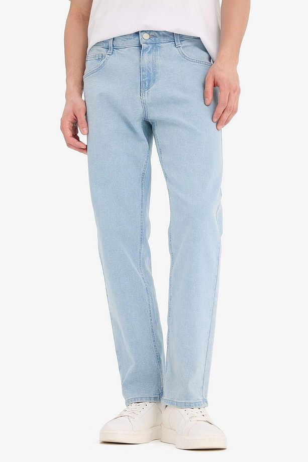 E1936 Mavi Sergio Regular Fit Normal Kalıp Normal Bel Boru Paça Jean Pantolon - 1