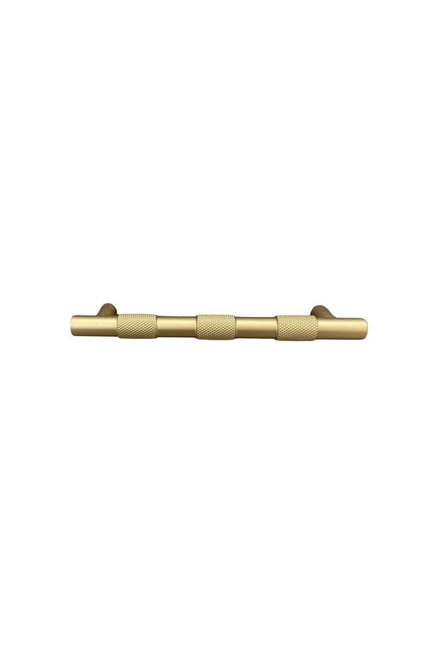 9387 Desenli Modern Kulp Fırçalı Mat Altın Renk 128 mm - 1