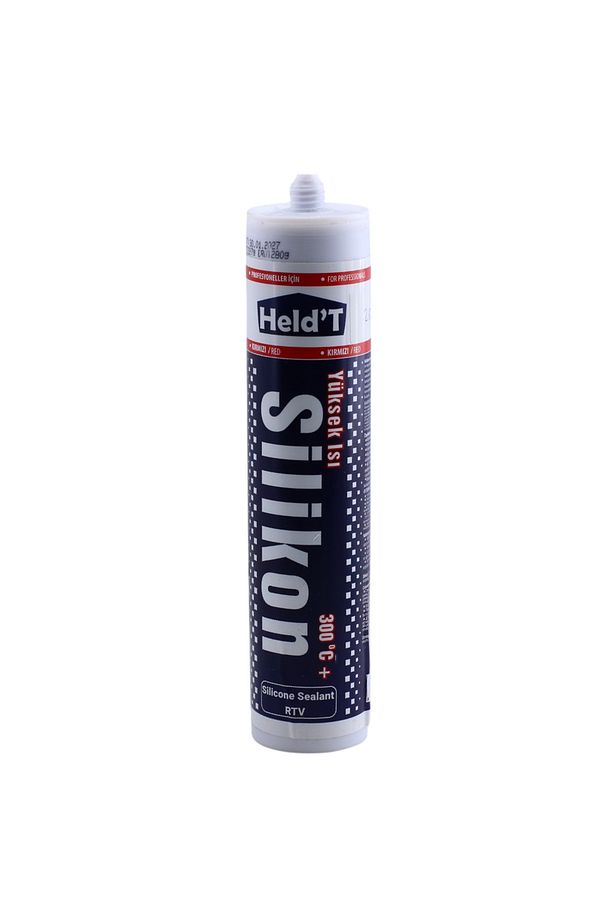 Yüksek Isıya Dayanıklı Kırmızı Silikon Conta Mastik 280 GR Kapı Pencere Pvc Montaj Yalıtım Yapışma - 2