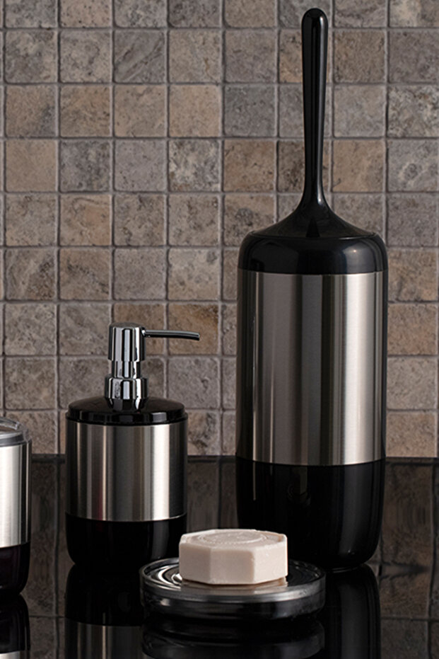 Lima XL Solid Soap Dish-Transparent Black - 2