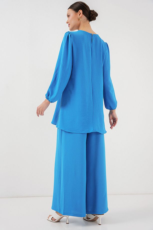Kadın Tunik Pantolon Alt Üst Takım 6712 - Mavi - 6