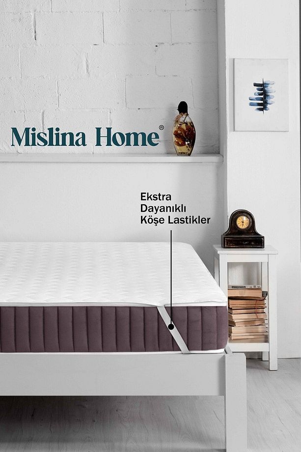 Kapitone Microfiber Köşe Lastikli Ped Sıvı Su Geçirmez Tek Kişilik Çift Kişilik Yatak Koruyucu Alez - 5