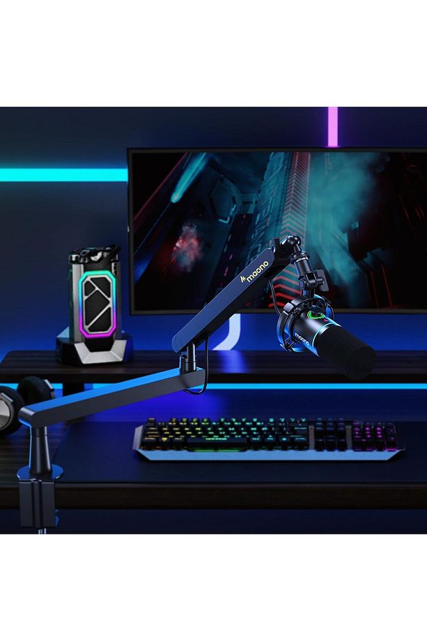 Pd200x Xlr/usb Dinamik Mikrofon Yazılımlı Rgb Mikrofonu, Ses Kontrolü Podcasting, Kayıt Için - 4