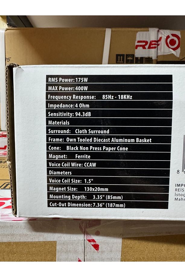 REİSS 20CM KAPAKLI MİDRANGE MİDRENC ÖZEL SERİ RS-M8SQL 400 WATT 175RMS YÜKSEK KALİTE MİDRANGE - 3