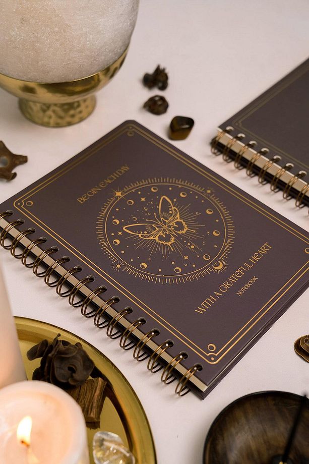 Bullet Journal Edition A5 15x21 cm Spiralli Noktalı Tarihsiz Not Defteri Kelebek - 5
