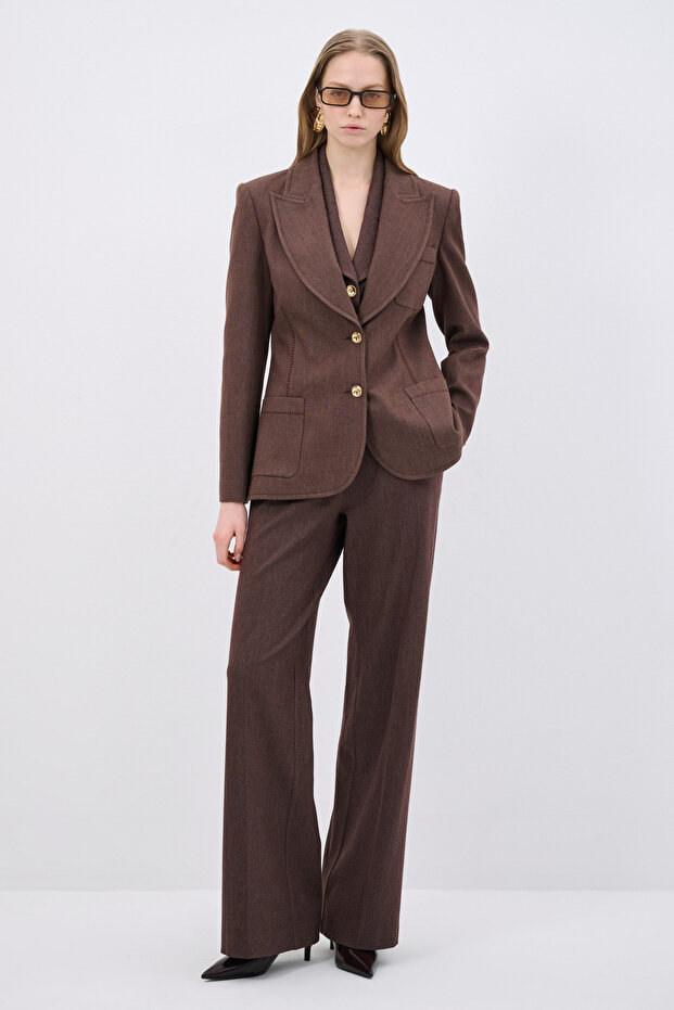 Denim Görünümlü Ceket - 4