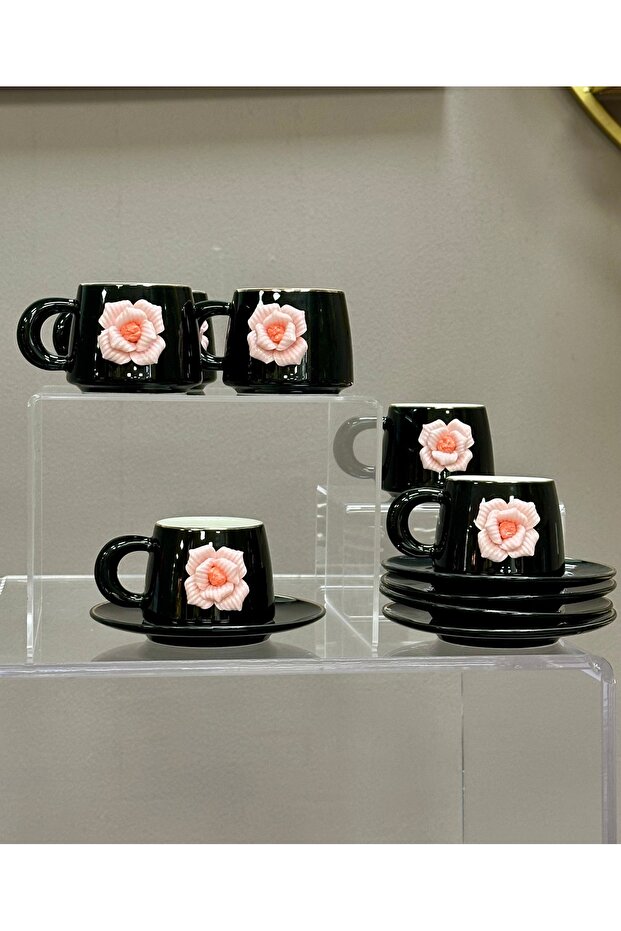 طقم قهوة الزهور - 2