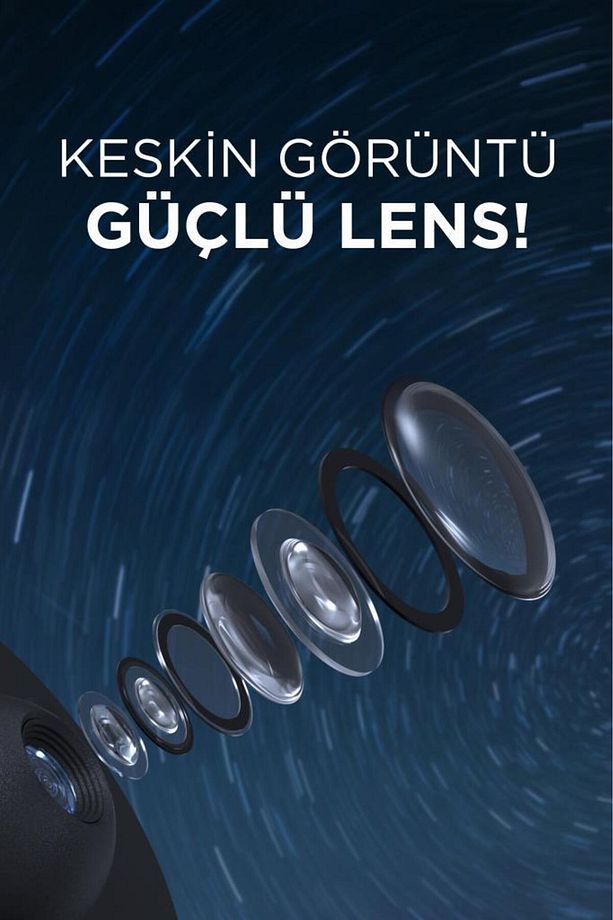 BL-DQY02 Beyaz Galaxy Led Lazer Projektör Gece Lambası Projeksiyon - 4