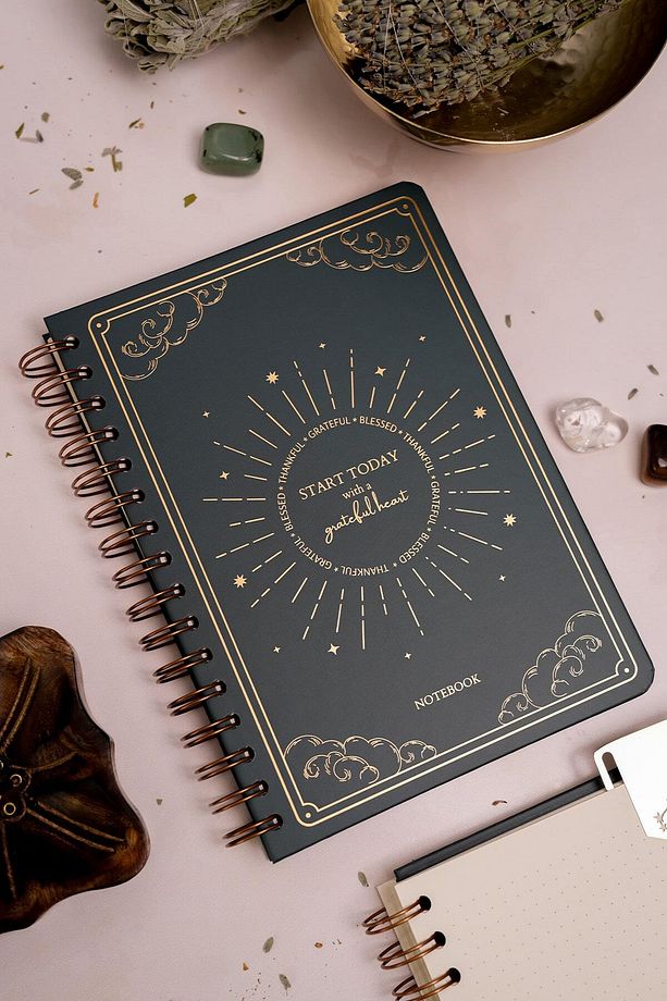Bullet Journal Edition A5 15x21 cm Spiralli Noktalı Tarihsiz Not Defteri Güneş Bulut - 5