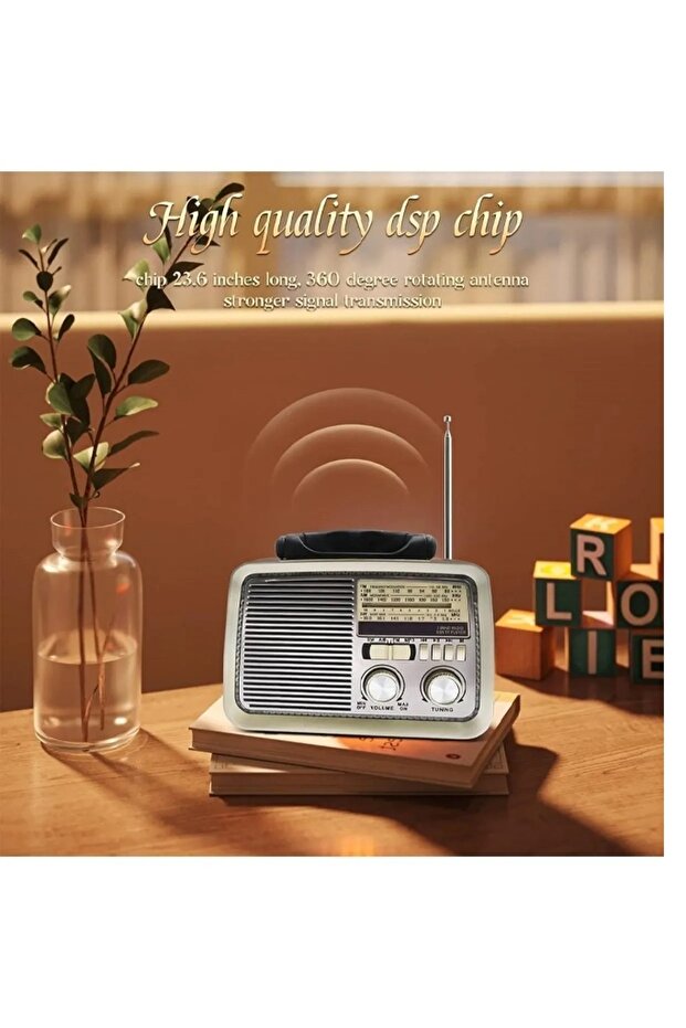 A portable radio that works with Bluetooth technology  and contains a flashlight - 2