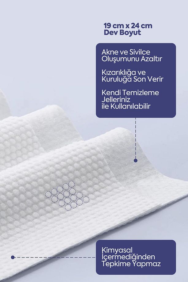 Clean Towels Xl - 50'li Makyaj Temizleme Ve Yüz Temizleme Havlusu / Tek Kullanımlık - 4
