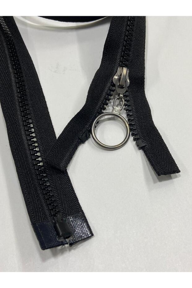 Coat Coat Zipper 95 cm Black