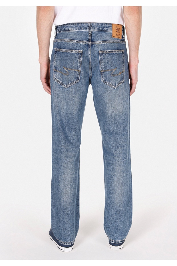 045 Davıd Regular Fit Erkek Mavi Jean Pantolon - 2