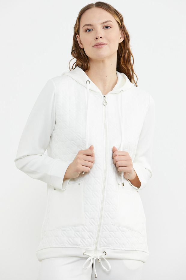 Καπιτονέ Scuba Φόρμα - Εκρού - 5