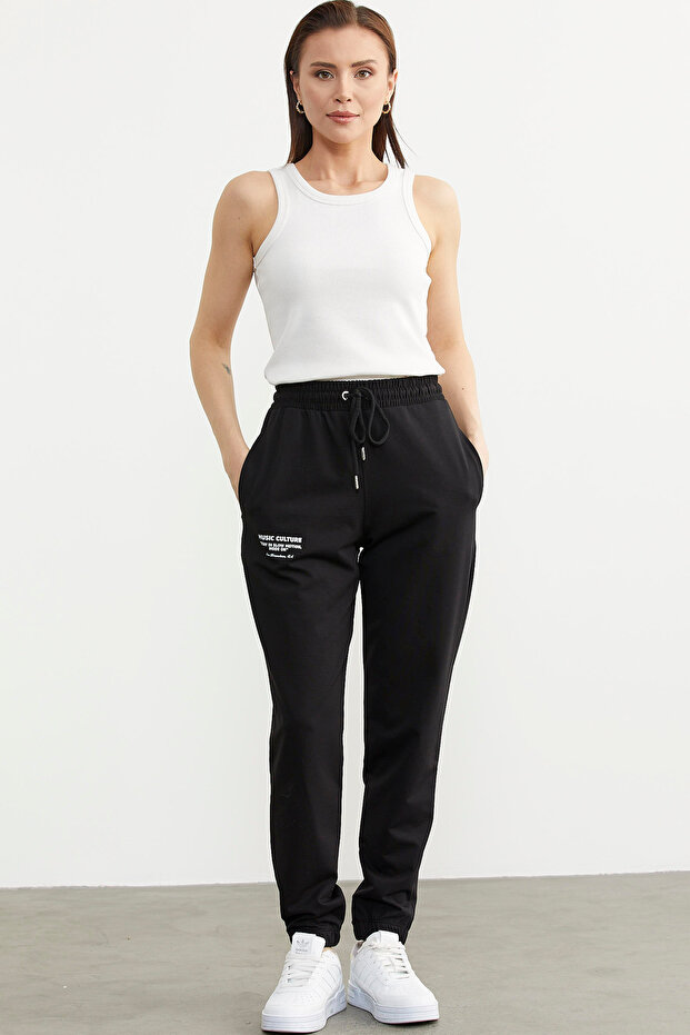 Jogger Eşofman Altı - Siyah - 1