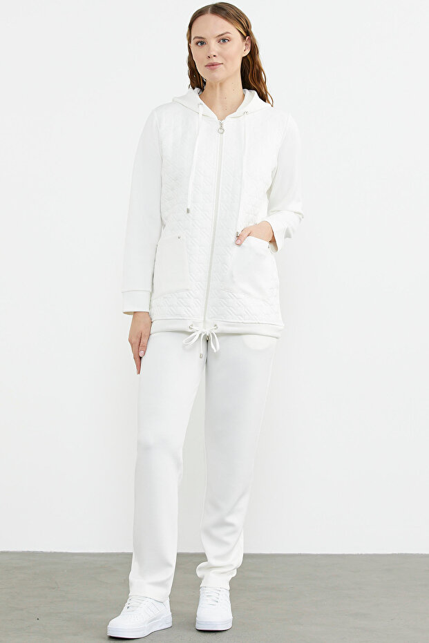 Καπιτονέ Scuba Φόρμα - Εκρού - 2