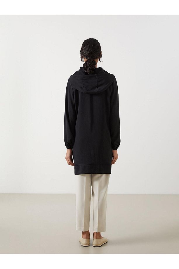 LCW Modest  Kapüşonlu Oversize Kadın Tunik - 4