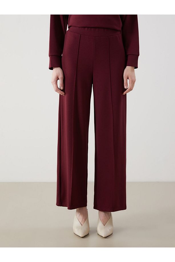 LCW Modest Beli Lastikli Geniş Paça Kadın Eşofman Altı - 2