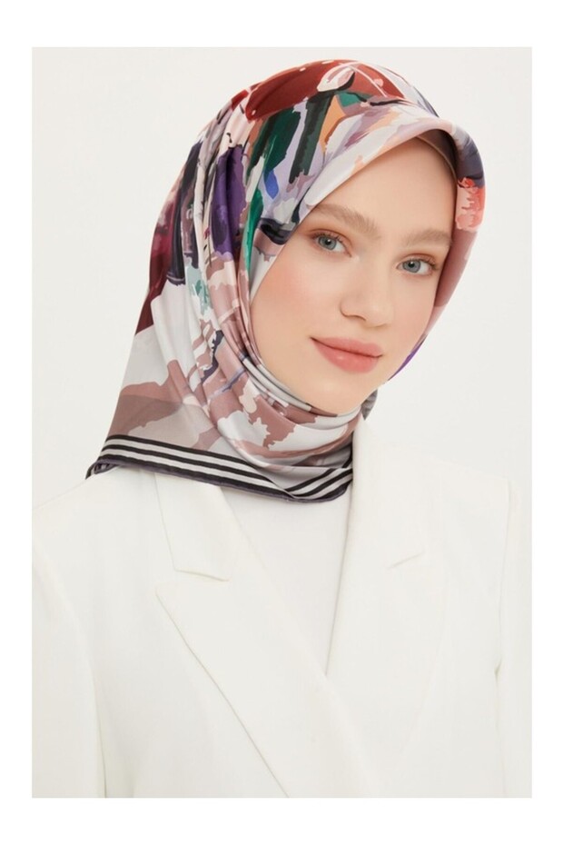 100% Silk Dj Scarf (Nostalgia Sura) - Summer 8713D-05