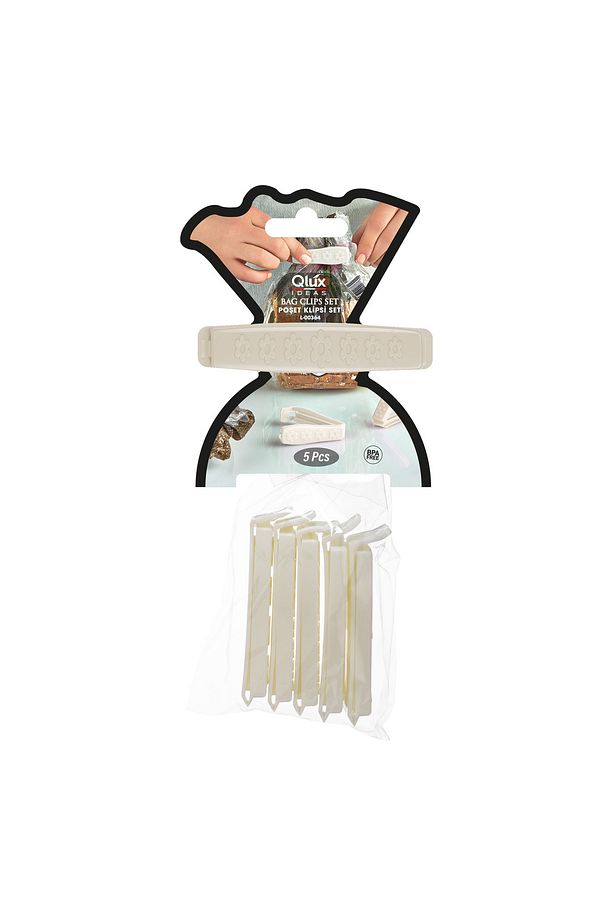 Paket Poşet Mandalı / Klipsi Ambalaj Kapatma Aparatı Paket Mandalı- 5'li Set - 5