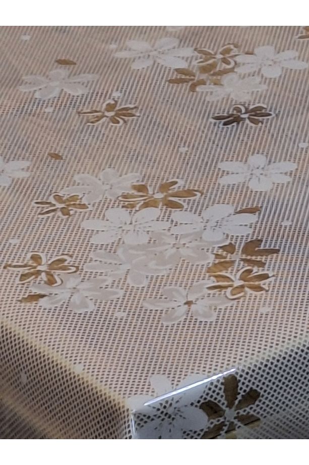 Şeffaf 0.018 Mm Pvc Muşamba - Desenli Silinebilir Şeffaf Masa Örtüsü - 6